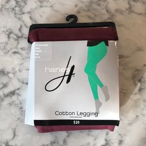Cotton leggings wine in medium